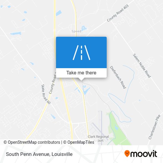 South Penn Avenue map