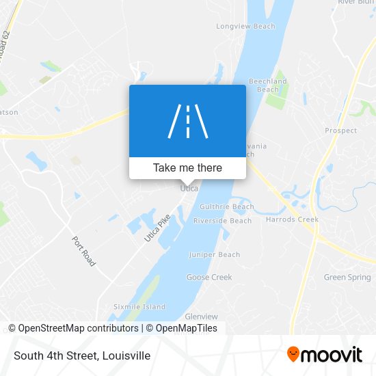 South 4th Street map