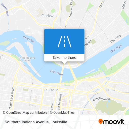Southern Indiana Avenue map