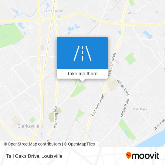 Tall Oaks Drive map