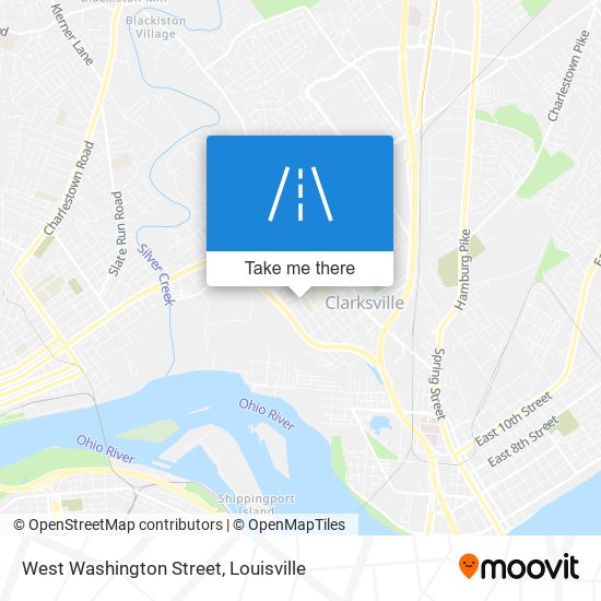 West Washington Street map