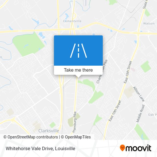 Whitehorse Vale Drive map
