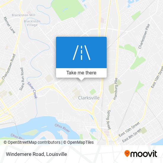Windemere Road map