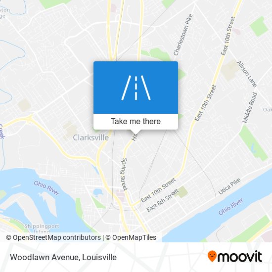 Mapa de Woodlawn Avenue
