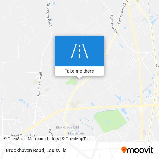 Brookhaven Road map