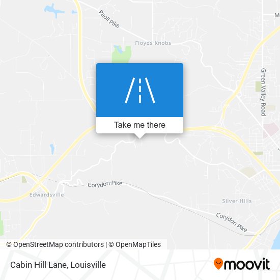 Cabin Hill Lane map