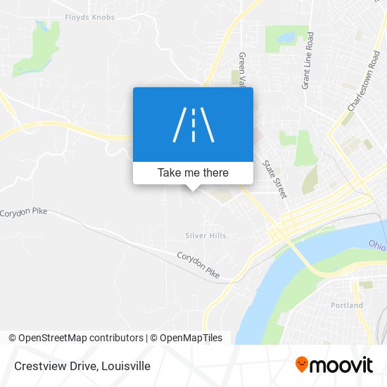 Crestview Drive map