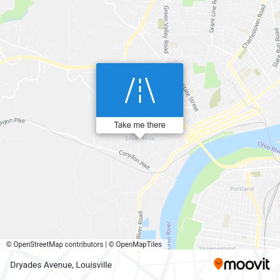 Mapa de Dryades Avenue