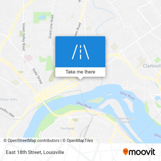 Mapa de East 18th Street