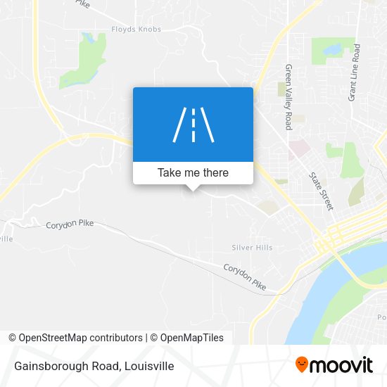 Mapa de Gainsborough Road