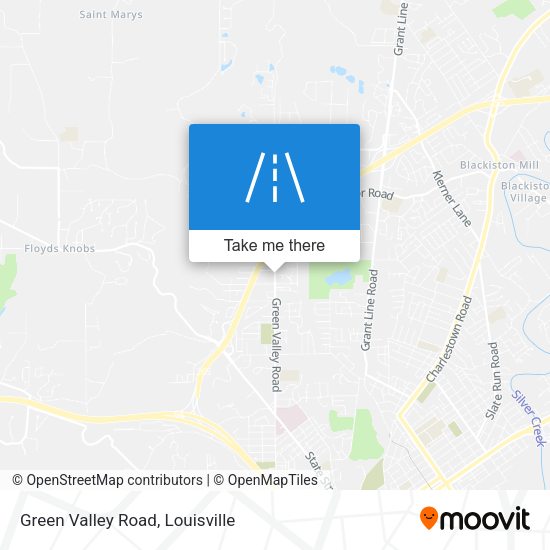 Green Valley Road map