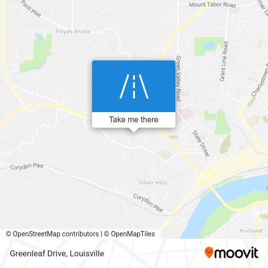 Greenleaf Drive map