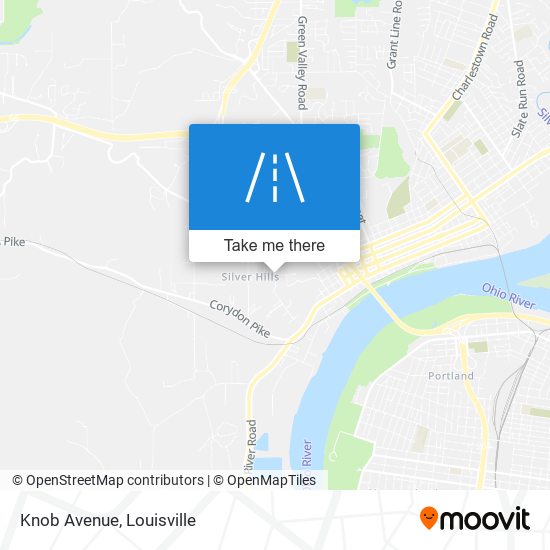 Knob Avenue map