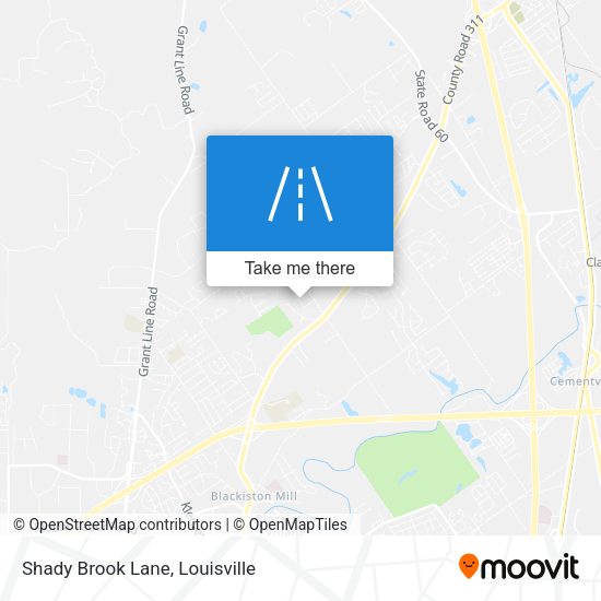 Mapa de Shady Brook Lane