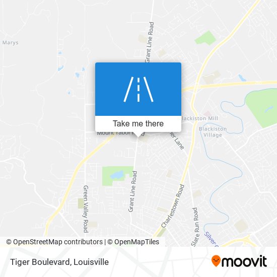 Mapa de Tiger Boulevard