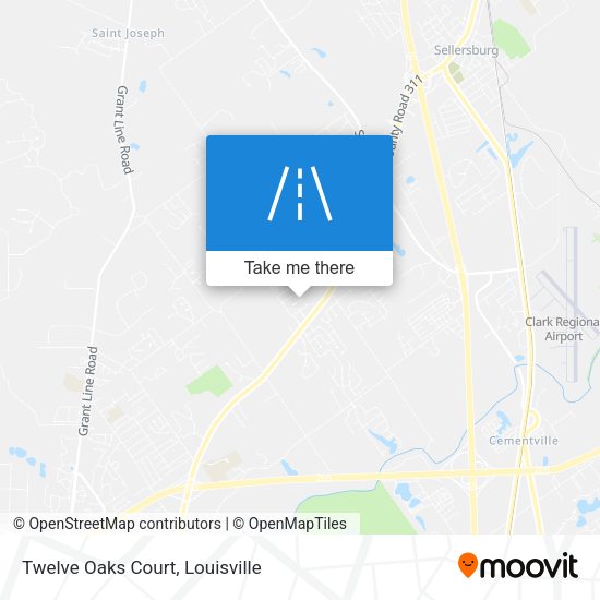 Twelve Oaks Court map