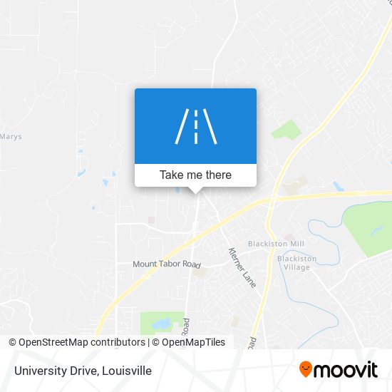 University Drive map