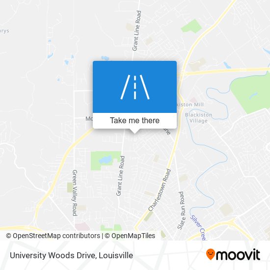 University Woods Drive map