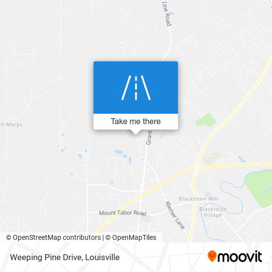 Weeping Pine Drive map