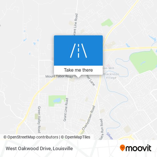 West Oakwood Drive map