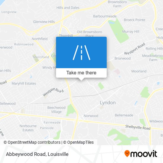 Abbeywood Road map