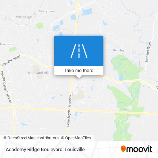 Mapa de Academy Ridge Boulevard