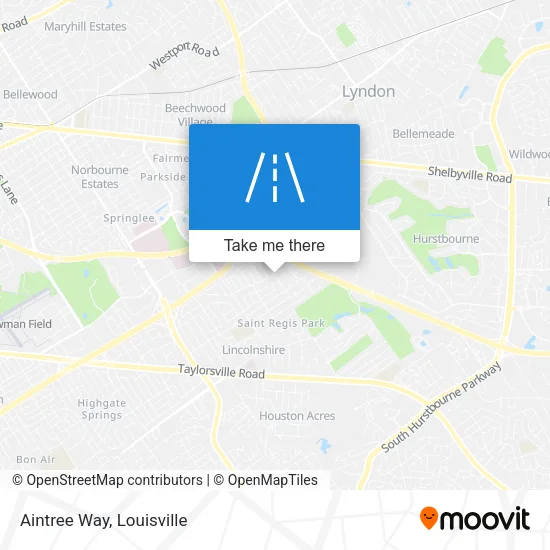 Aintree Way map