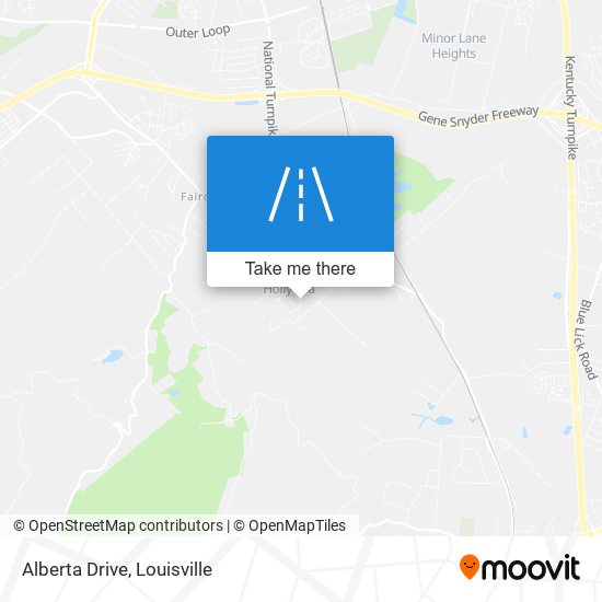 Alberta Drive map