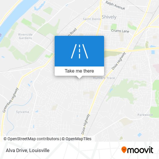 Alva Drive map