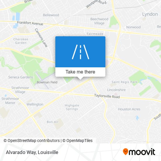 Alvarado Way map