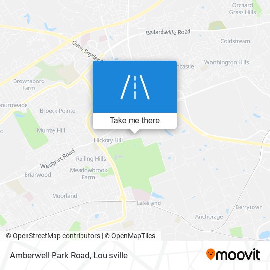 Amberwell Park Road map