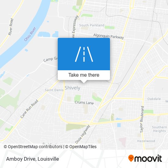 Amboy Drive map