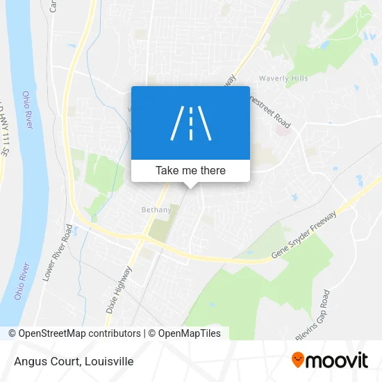 Angus Court map