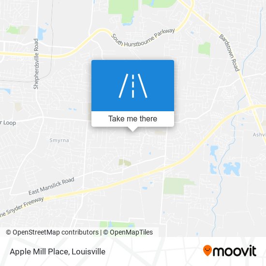 Apple Mill Place map