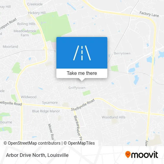 Arbor Drive North map