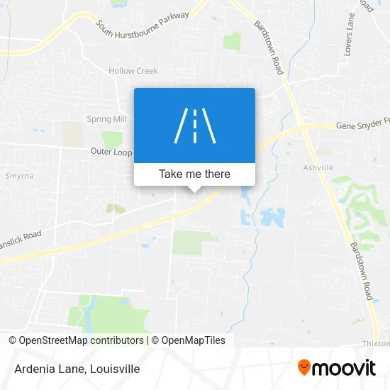 Ardenia Lane map