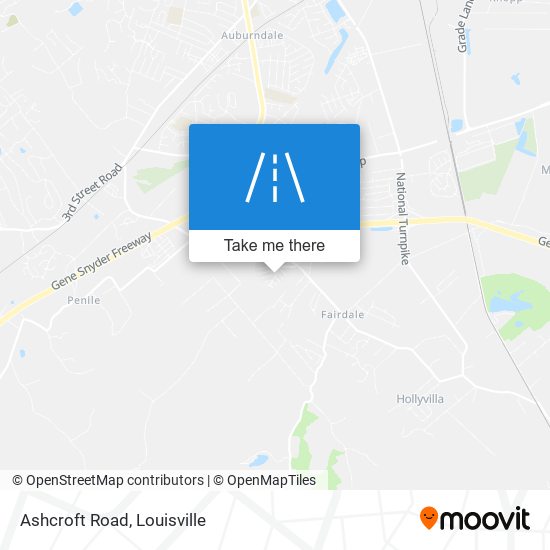 Ashcroft Road map