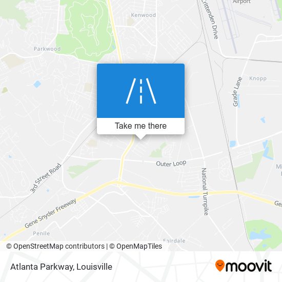 Mapa de Atlanta Parkway