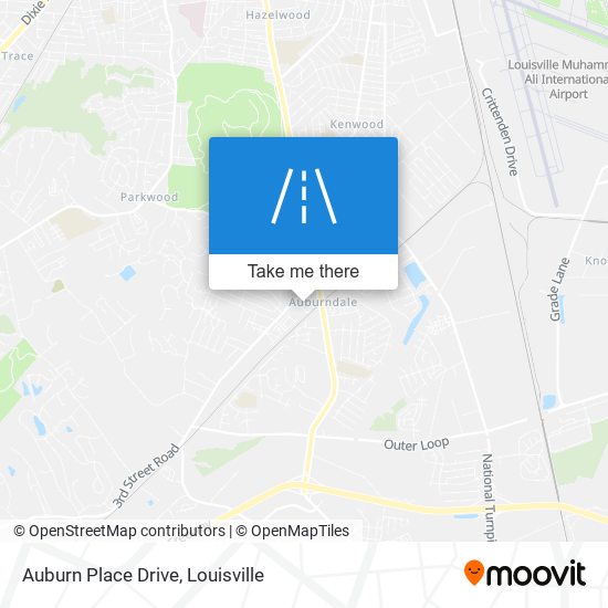 Mapa de Auburn Place Drive