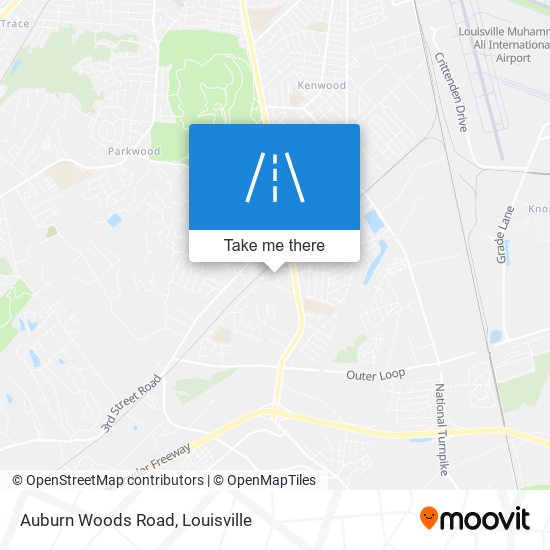 Auburn Woods Road map