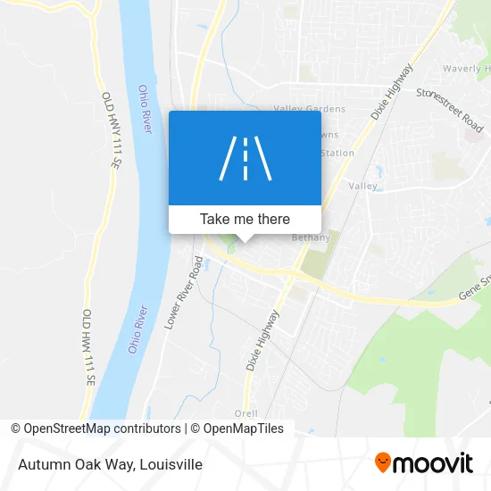 Autumn Oak Way map