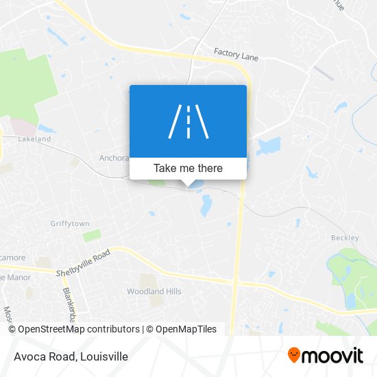 Avoca Road map