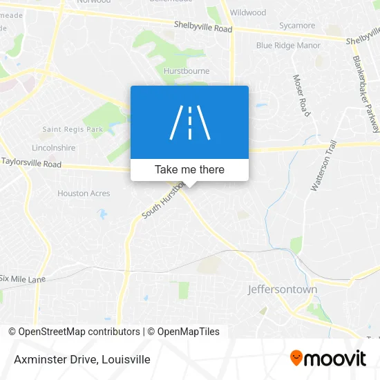 Axminster Drive map