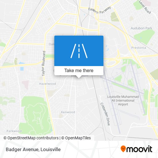 Mapa de Badger Avenue