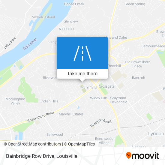 Bainbridge Row Drive map