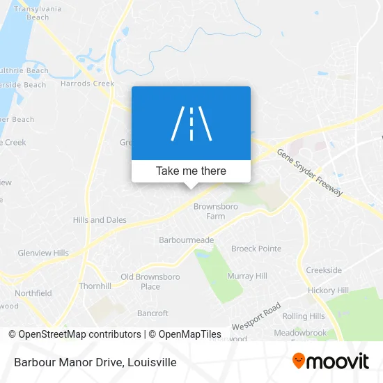 Barbour Manor Drive map