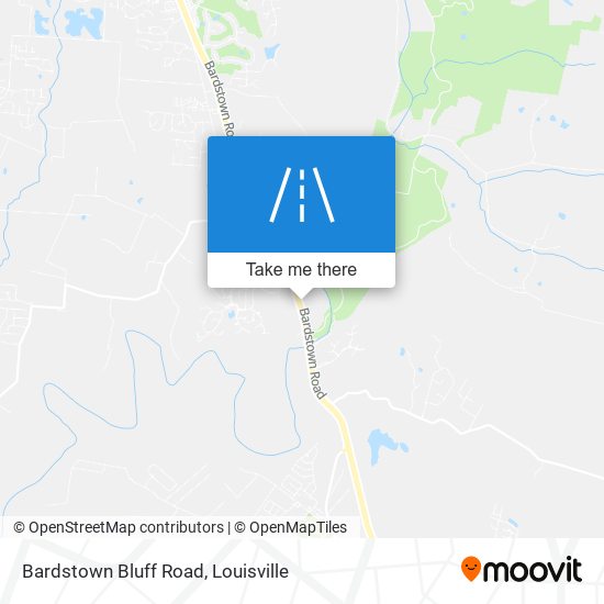 Bardstown Bluff Road map