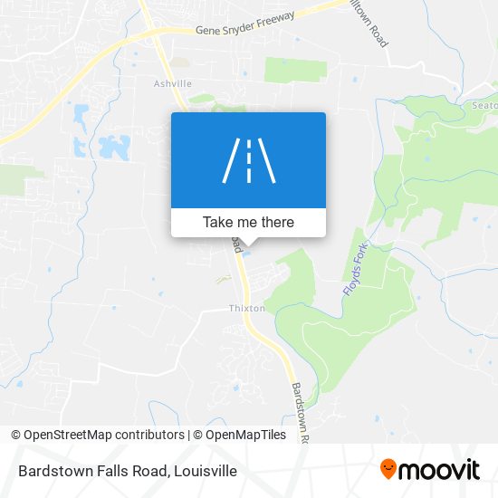 Bardstown Falls Road map