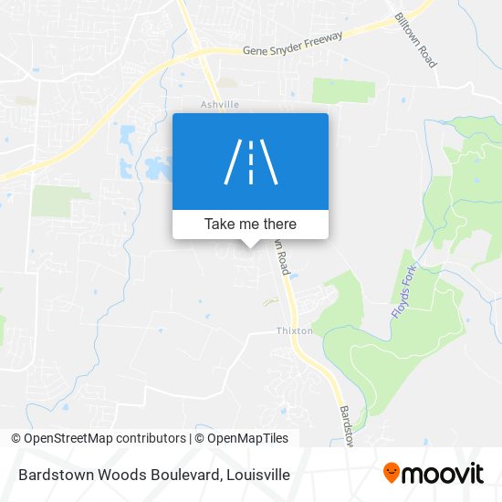 Bardstown Woods Boulevard map