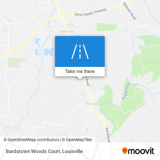 Bardstown Woods Court map